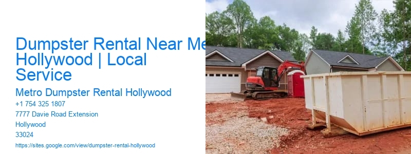 Dumpster Rental Near Me Hollywood | Local Service